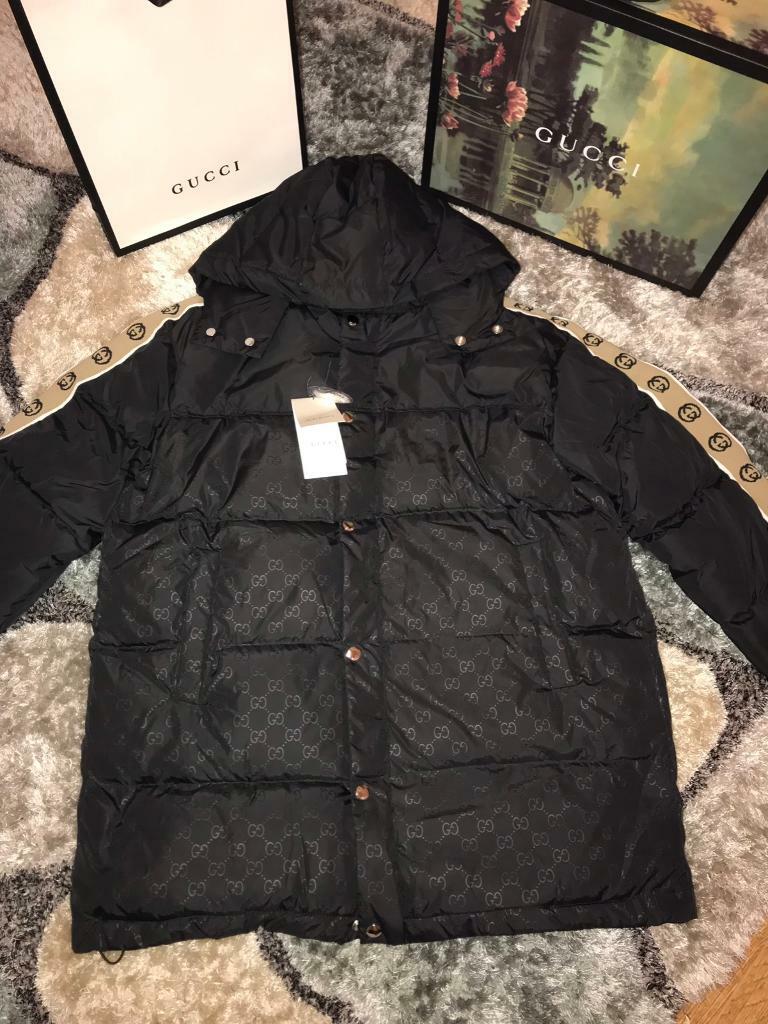 gucci puffer jacket black